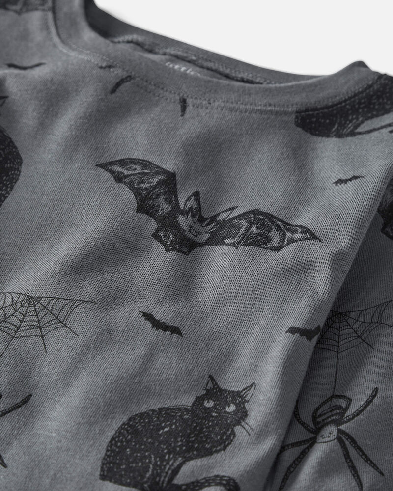 Kids 2-Piece Organic Cotton Pajamas in Spooky Creatures Print, image 2 of 4 slides