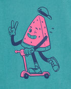 Toddler Watermelon Short-Sleeve Graphic Tee - Green, image 2 of 3 slides