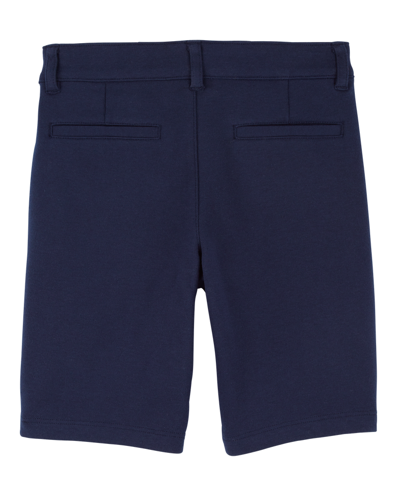 Kid 3-Pack Ponte Knit Uniform Shorts, image 3 of 4 slides