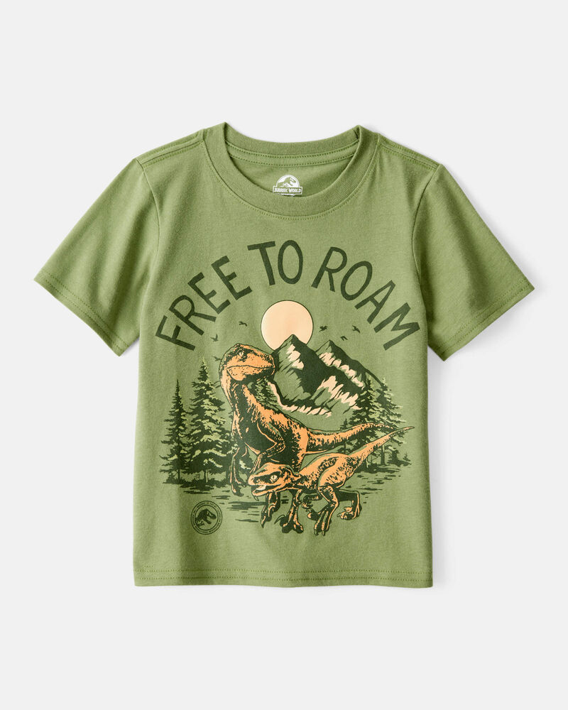 Toddler Boy Jurassic World&trade; "Free to Roam" Short-Sleeve Graphic Tee - Green, image 1 of 2 slides