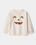 Toddler Boy Halloween Jack-O-Lantern Sweatshirt - Ivory, image 1 of 4 slides