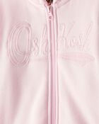 Toddler Girl 2-Piece Hooded Zip-Up Jacket & Joggers Set - Pink, image 4 of 8 slides