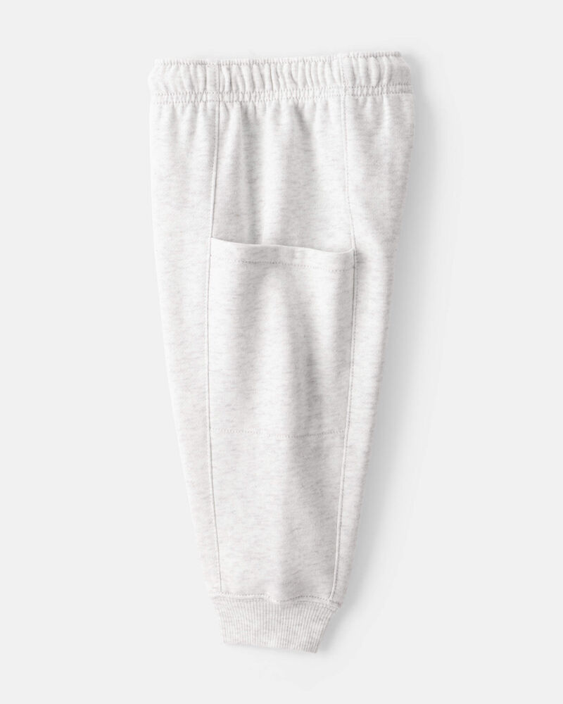 Baby Boy DayDream Fleece Juice Box Crew Long-Sleeve Tee & Pant Set - Green, image 6 of 7 slides