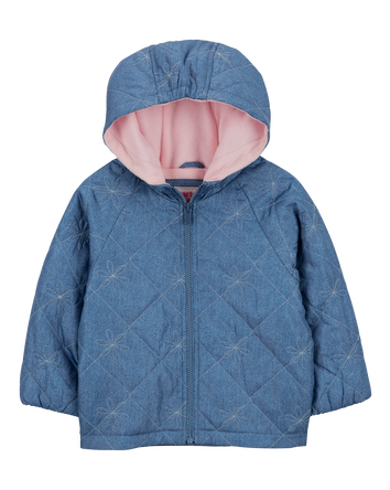 Toddler Quilted Chambray Mid-Weight Jacket, 