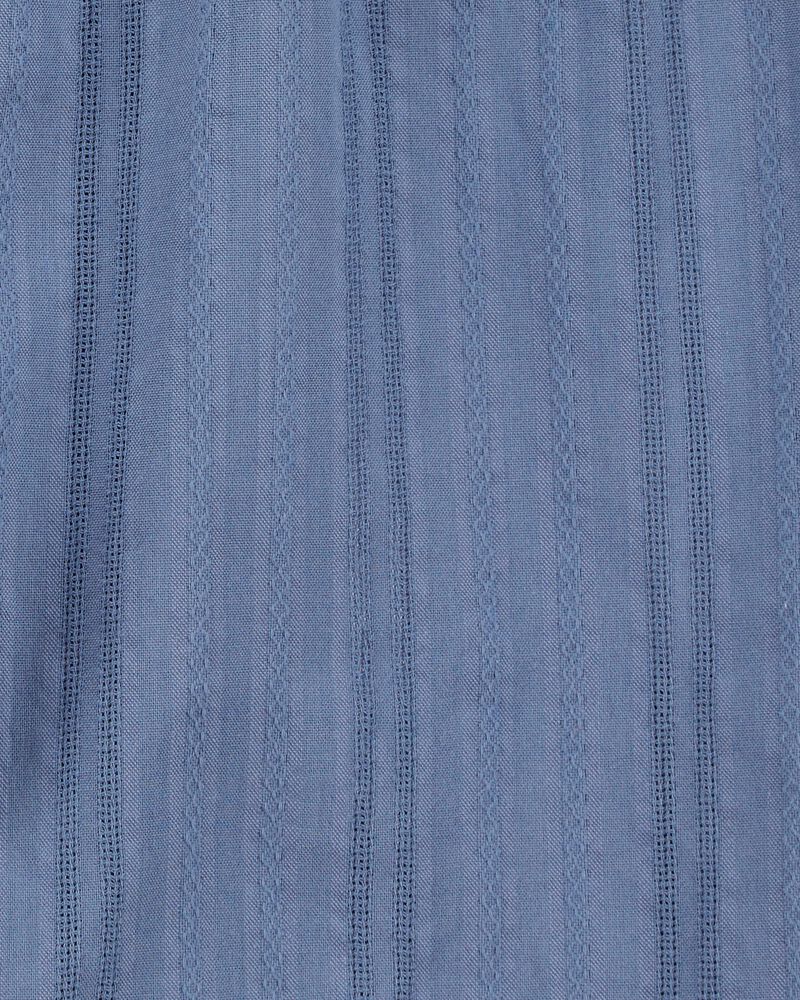 Toddler Seersucker Drawstring Shorts - Blue, image 5 of 6 slides