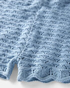 Toddler Organic Cotton Pointelle Romper, image 2 of 4 slides