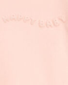 Baby 2-Piece French Terry Pullover & Short Set - Pink, image 3 of 6 slides