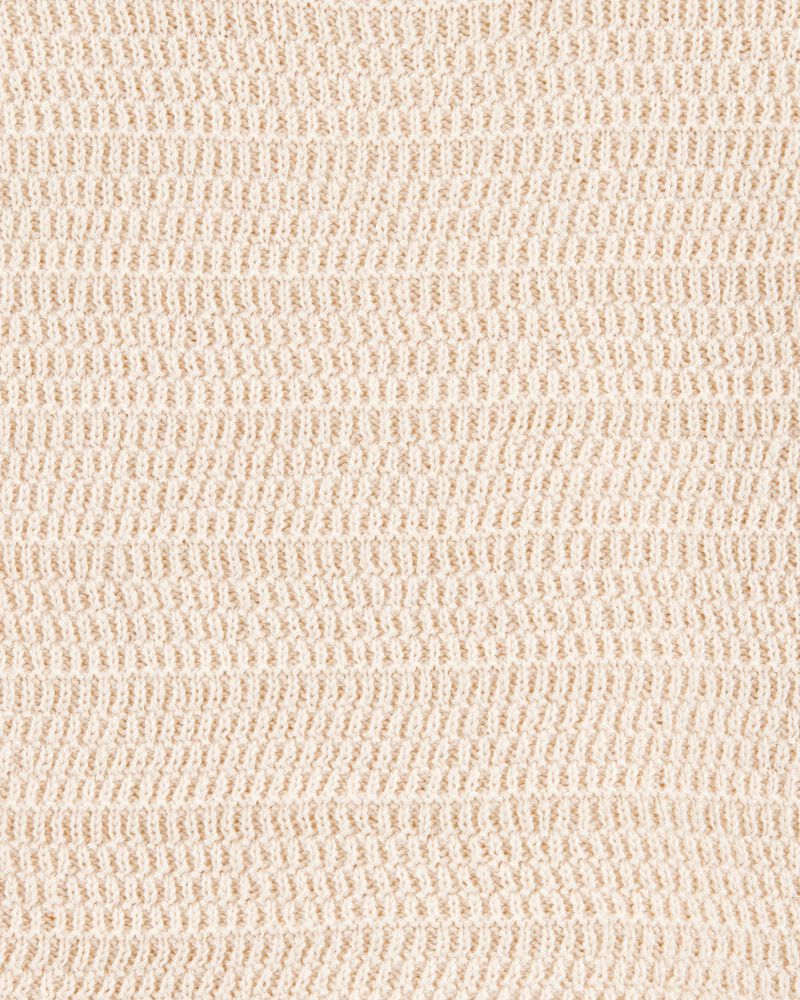 Baby Crotchet Knit Tank - Ivory, image 3 of 4 slides