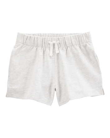 Kid Pull-On French Terry Shorts - Grey, 