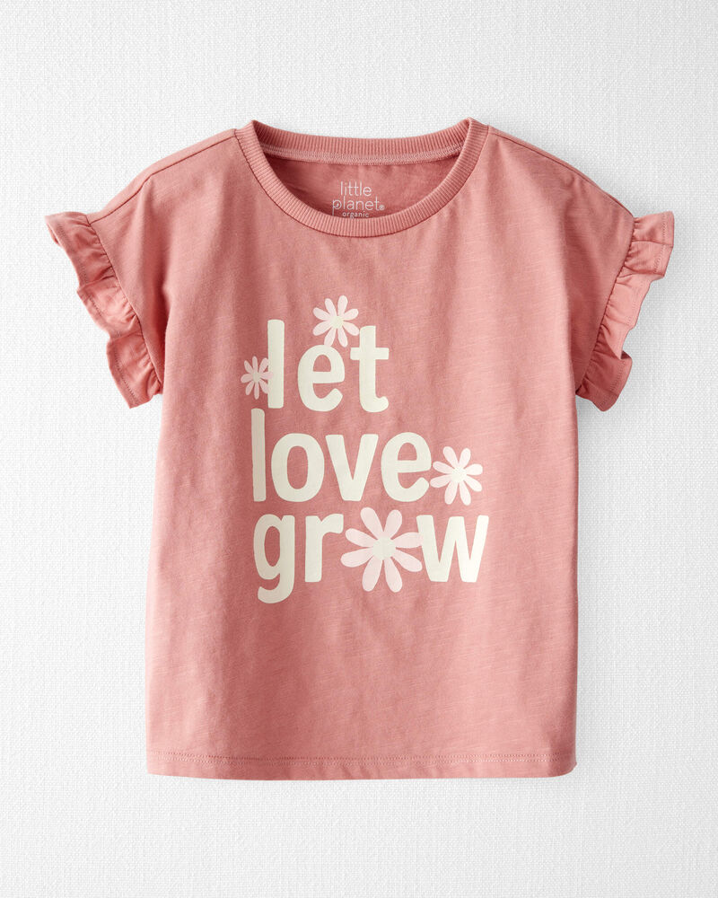 Toddler Organic Cotton Flutter Sleeve Tee, image 1 of 4 slides