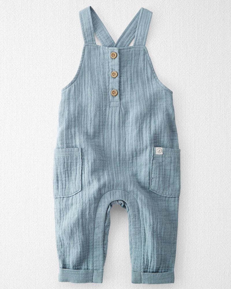 Baby Boy Organic Cotton Gauze Overall, image 1 of 6 slides