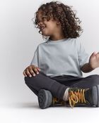 Toddler Short-Sleeve Relaxed Tee - Light Blue, image 1 of 6 slides