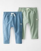 Baby 2-Pack Organic Cotton French Terry Joggers, image 1 of 5 slides