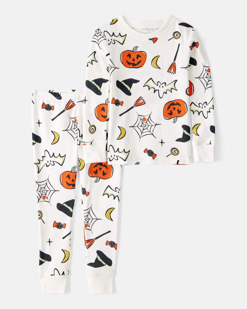 Toddler 2-Piece Halloween 100% Snug Fit Cotton Pajamas - Ivory, image 1 of 3 slides
