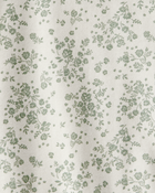 Baby Ribbed Floral Short-Sleeve Bodysuit, image 2 of 3 slides