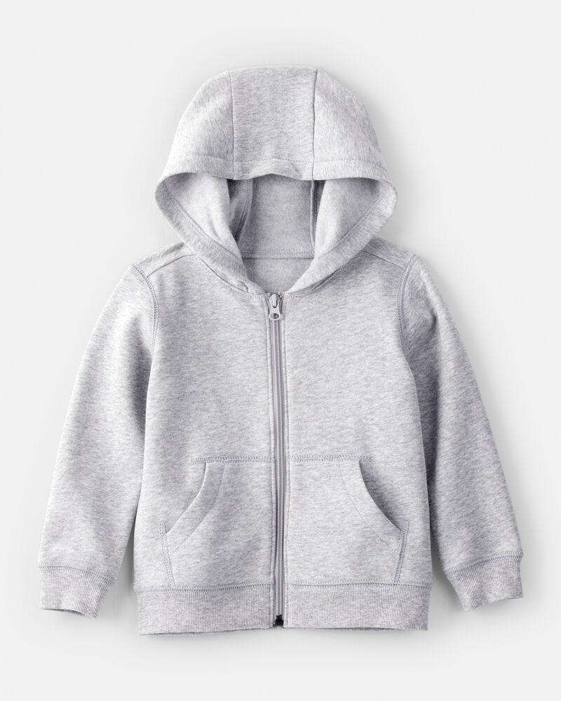 Toddler Boy DayDream Fleece Long-Sleeve Zip Hoodie - Grey, image 1 of 3 slides