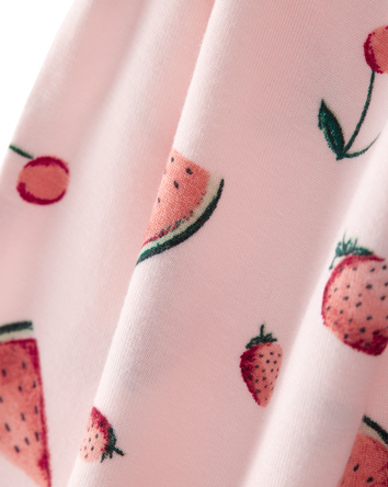 Toddler Girl Fruit Print PurelySoft 2-Piece Pajamas - Pink, 