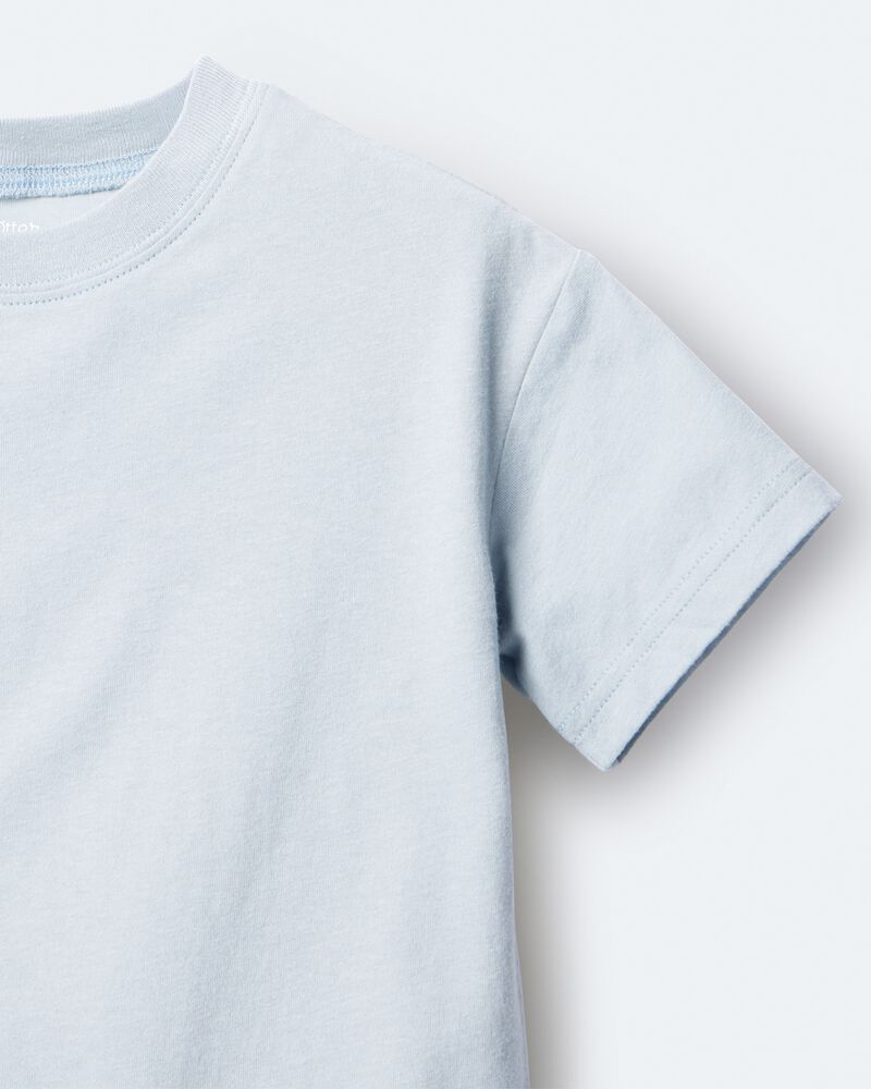 Toddler Short-Sleeve Relaxed Tee - Light Blue, image 6 of 6 slides