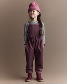 Toddler Girl Pleated Overalls - Purple, image 1 of 6 slides