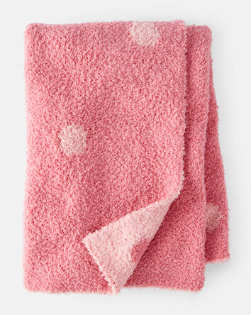 Girls Polka Dot Stroller Blanket - Pink, 
