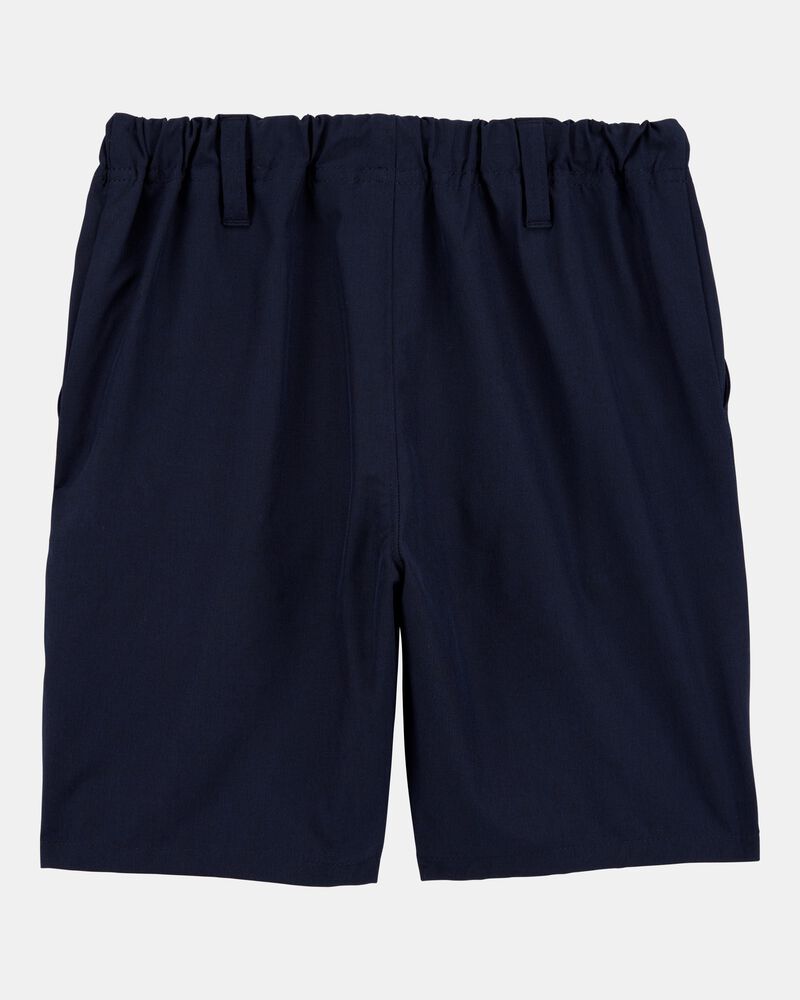 Kid 3-Pack Active Pull-On Uniform Shorts - Navy, image 3 of 4 slides