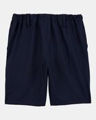 Kid 3-Pack Active Pull-On Uniform Shorts - Navy, image 3 of 4 slides