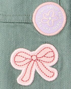 Baby Girl Patchwork Cotton Long-Sleeve Utility Fashion Jacket - Green, image 3 of 4 slides