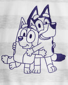 Baby Bluey Striped French Terry Pullover - Grey, image 3 of 3 slides