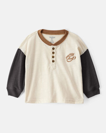 Baby Boy Stay Wild Henley Top, 