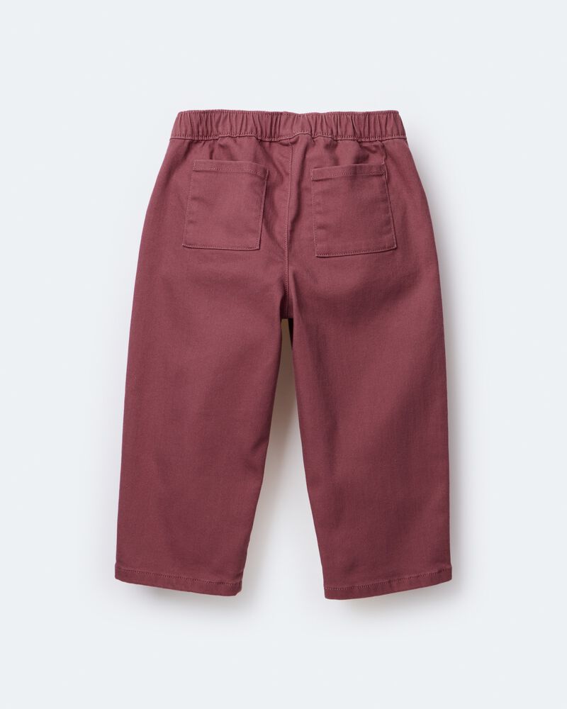 Toddler Barrel Pant - Burgundy, image 2 of 8 slides