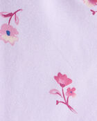 Baby Girl 2-Piece Floral Long-Sleeve Top & Flared Leggings Set - Purple, image 5 of 5 slides