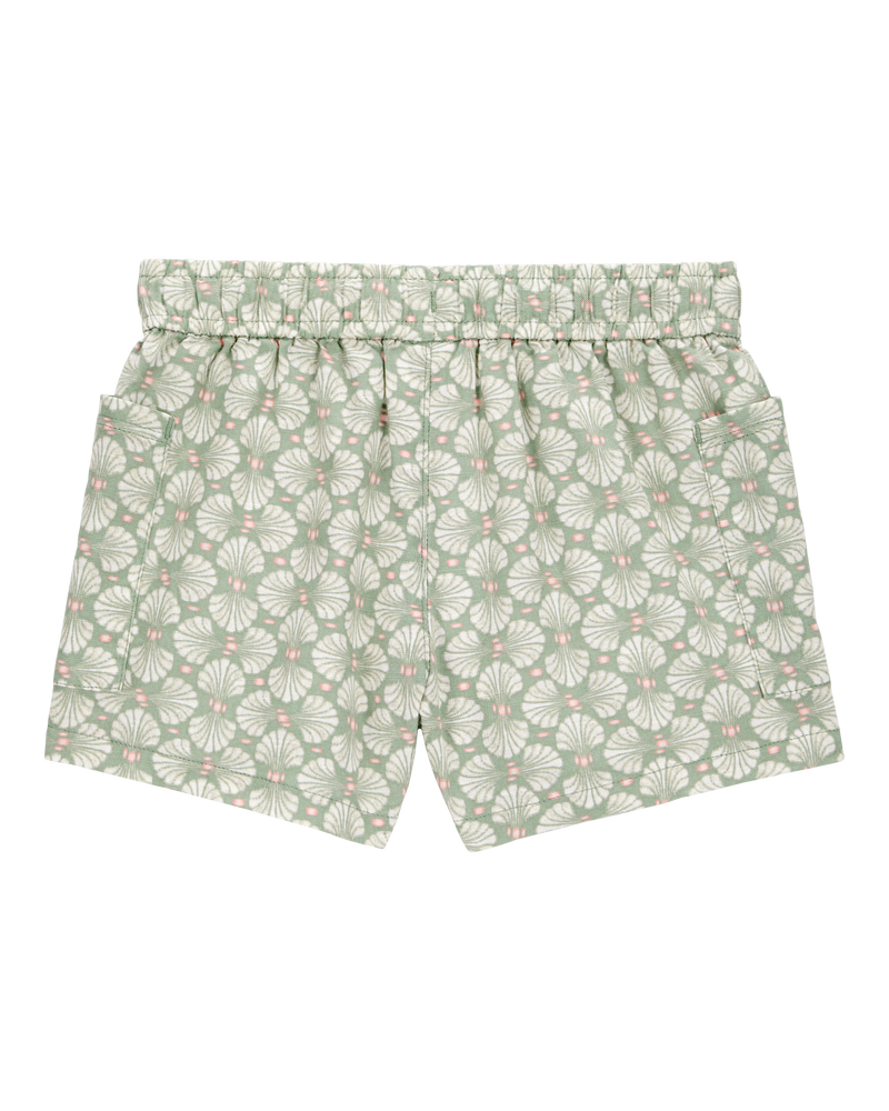 Toddler Tropical Print Drawstring Shorts - Green, image 4 of 7 slides