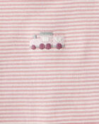 Baby Girl 3-Piece Train Print Long-Sleeve Bodysuit & Pant Set - Pink, image 4 of 7 slides