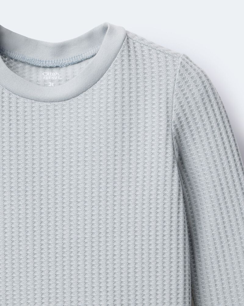 Toddler Long-Sleeve Relaxed Tee - Light Blue, image 6 of 6 slides