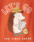 Toddler Boy Hedgehog Short-Sleeve Graphic Tee - Orange, image 3 of 4 slides