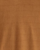 Baby Boy Cotton Long-Sleeve Hooded Top - Brown, image 3 of 4 slides