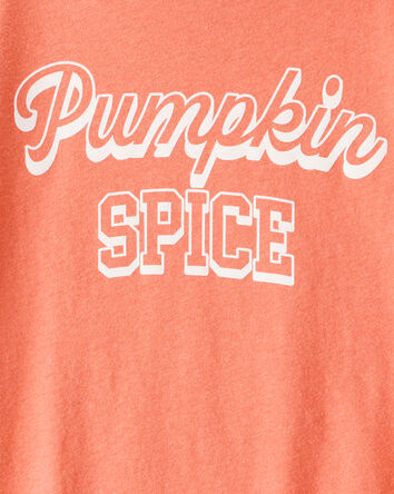 Girls Pumpkin Spice Short-Sleeve Graphic Tee - Orange, 
