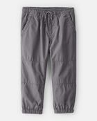 Toddler Boy Lined Joggers - Grey, image 1 of 4 slides