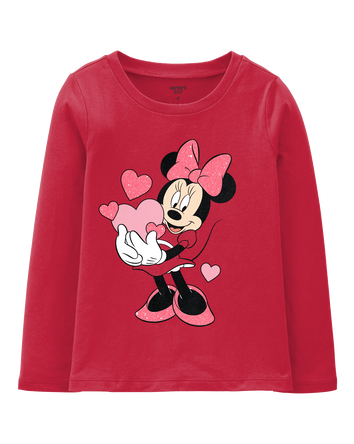 Kid Minnie Mouse Valentine's Day Tee - Red, 
