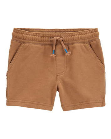Toddler Pull-On French Terry Rec Shorts - Brown, 