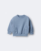Toddler Otter Sweatshirt&trade; with Pockets - Blue, image 2 of 6 slides