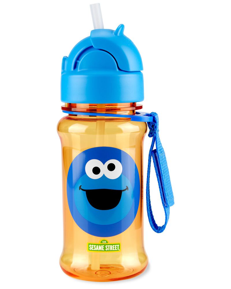 Sesame Street Little Kid Backpack Straw Bottle & Snack Cup Set - Cookie Monster, image 6 of 6 slides