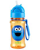 Sesame Street Little Kid Backpack Straw Bottle & Snack Cup Set - Cookie Monster, image 6 of 6 slides