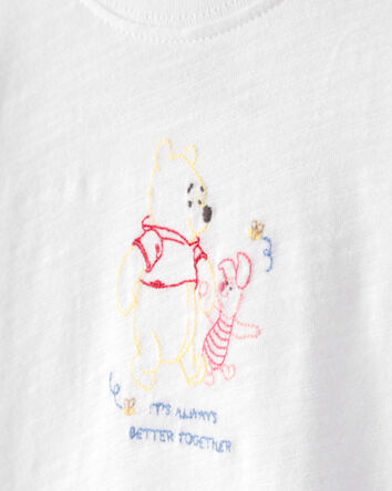 Baby Disney&copy; Winnie the Pooh Embroidered Graphic Tee - White, 