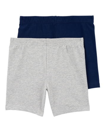Kid 2-Pack Tumbling Shorts - Grey/Navy, 