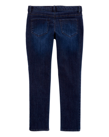 Kid Dark Wash Plus-Fit Skinny-Leg Jeans, 