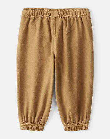 Baby Boy  Herringbone Woven Pull-On Jogger - Brown, 