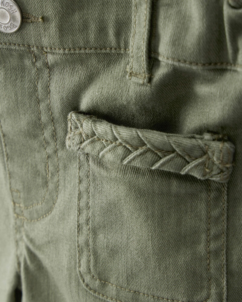 Toddler Girl Cotton Flare Pants - Green, image 5 of 7 slides