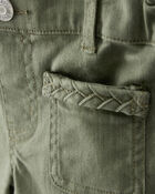 Toddler Girl Cotton Flare Pants - Green, image 5 of 7 slides