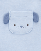 Baby 7-Piece Short-Sleeve Bodysuits & Pull-On Pants Set - Blue, image 4 of 12 slides